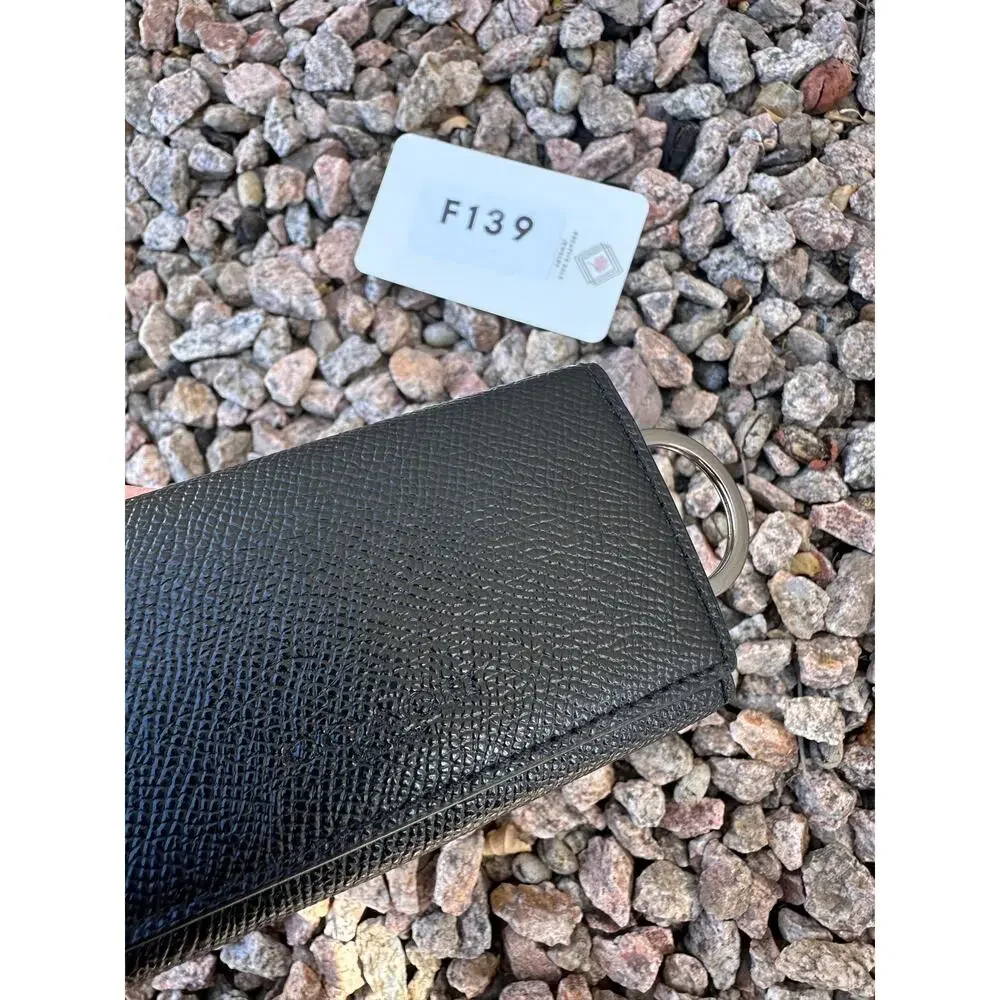 Coach 4 Ring Key Case in Black - F139 - Picture 2 of 8